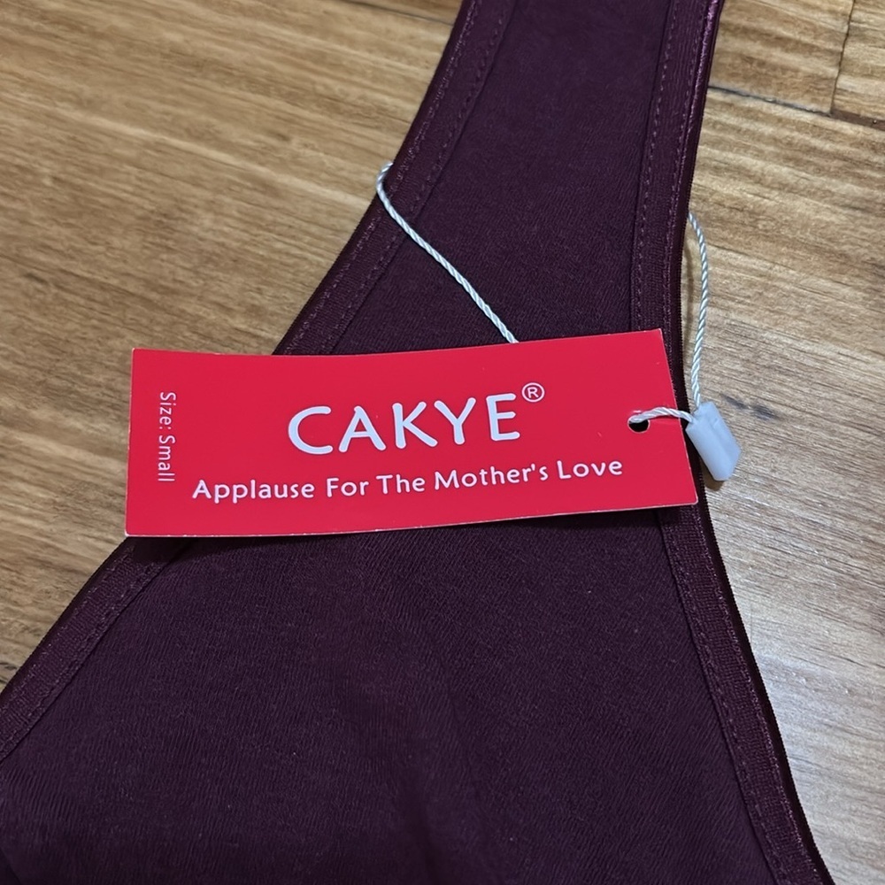 Cakye Size Small Nursing Bra in Merlot - Picture 2 of 3